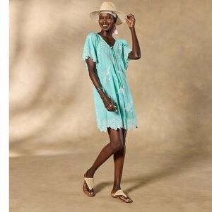 Sundance Cotton Embroidered‎ Crane Coverup